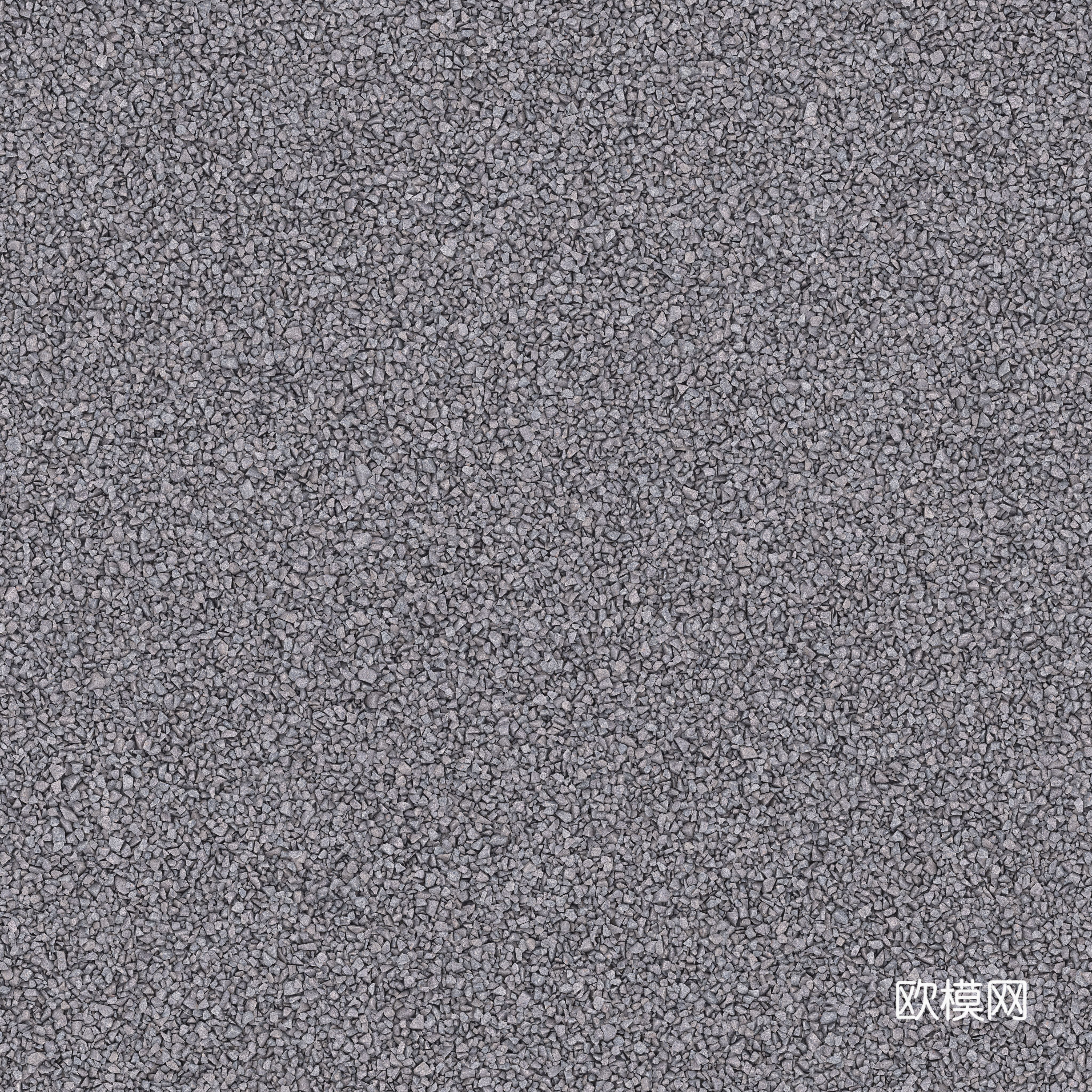 现代砾石地面铺装