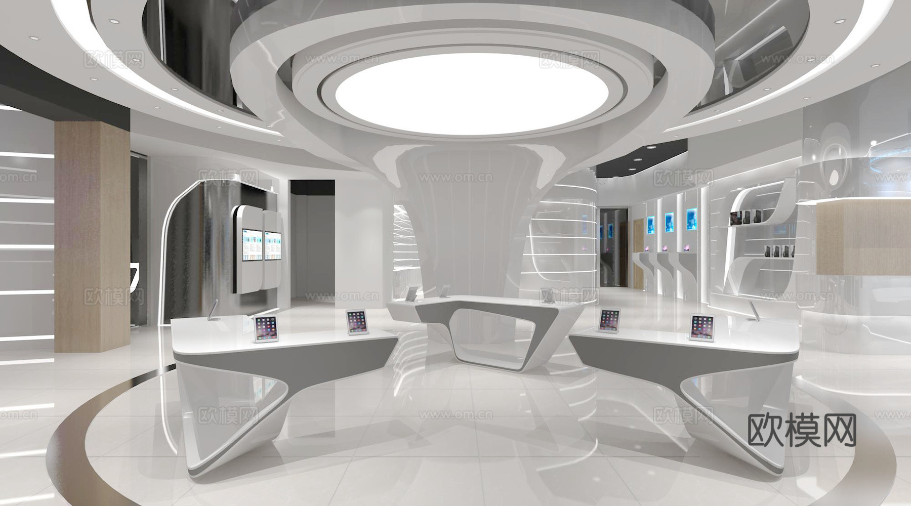 科技展厅效果图设计方案施工图CADcad施工图