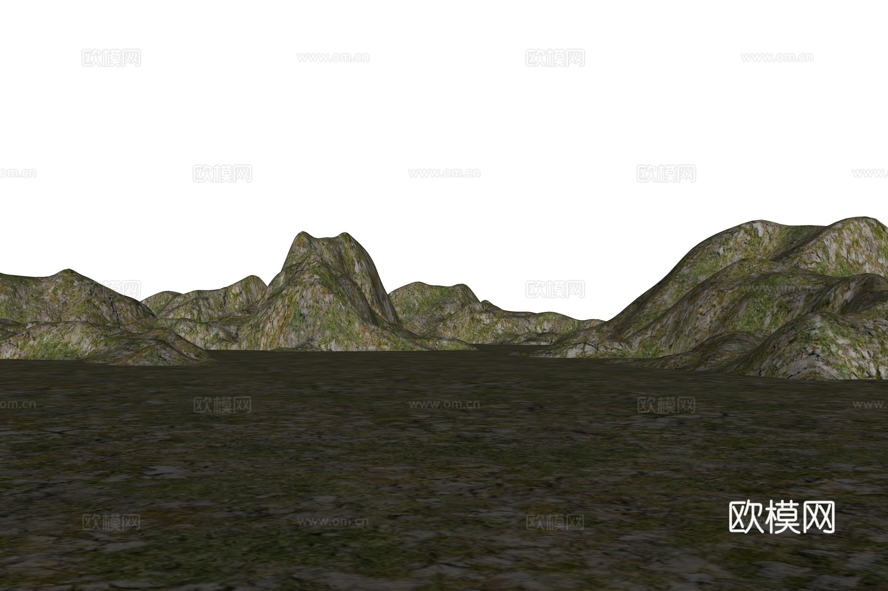 群山山脉 山体 山地 公园景观 地形 山地公园 自然山体 微su模型