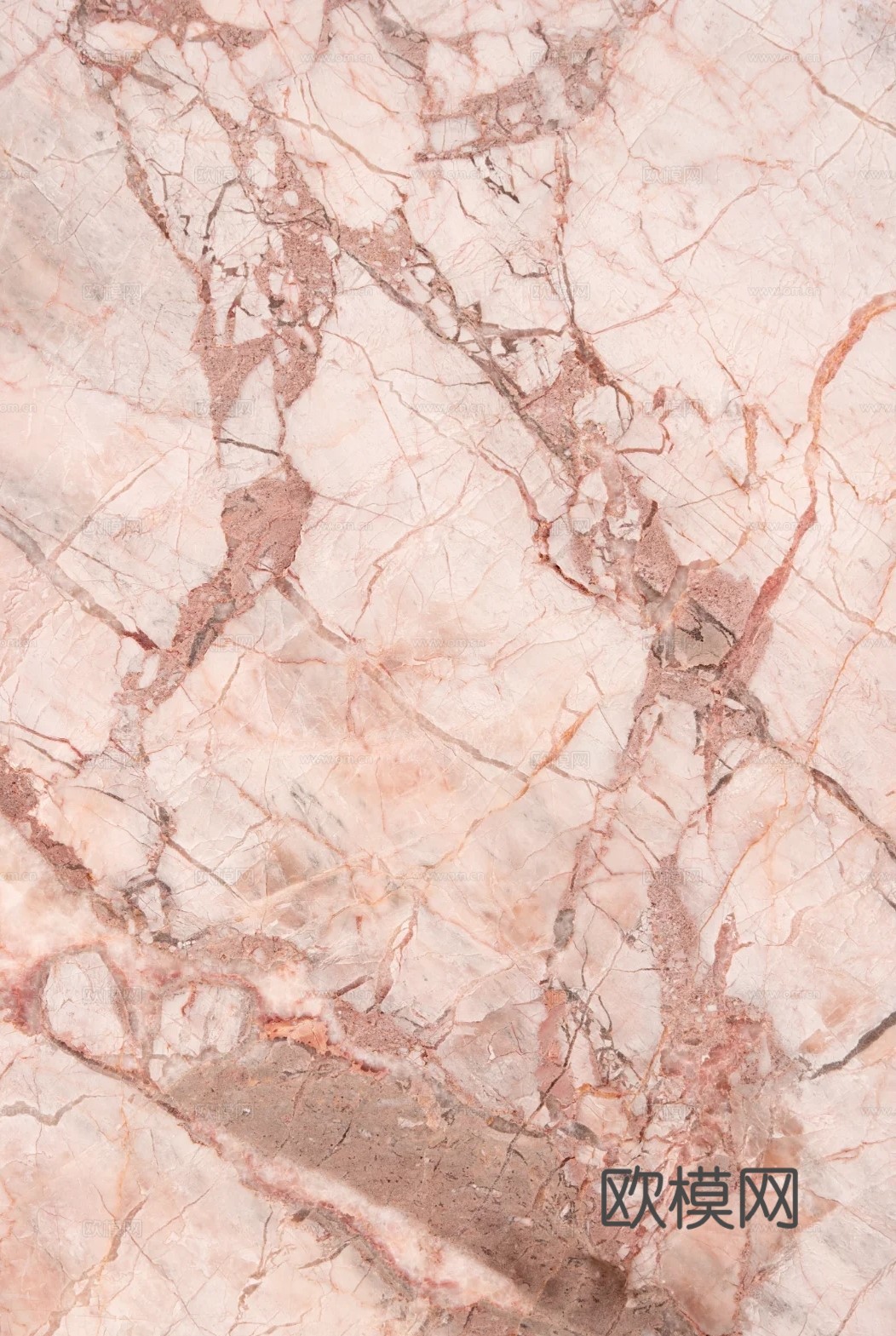 现代奶油玫瑰色大理石