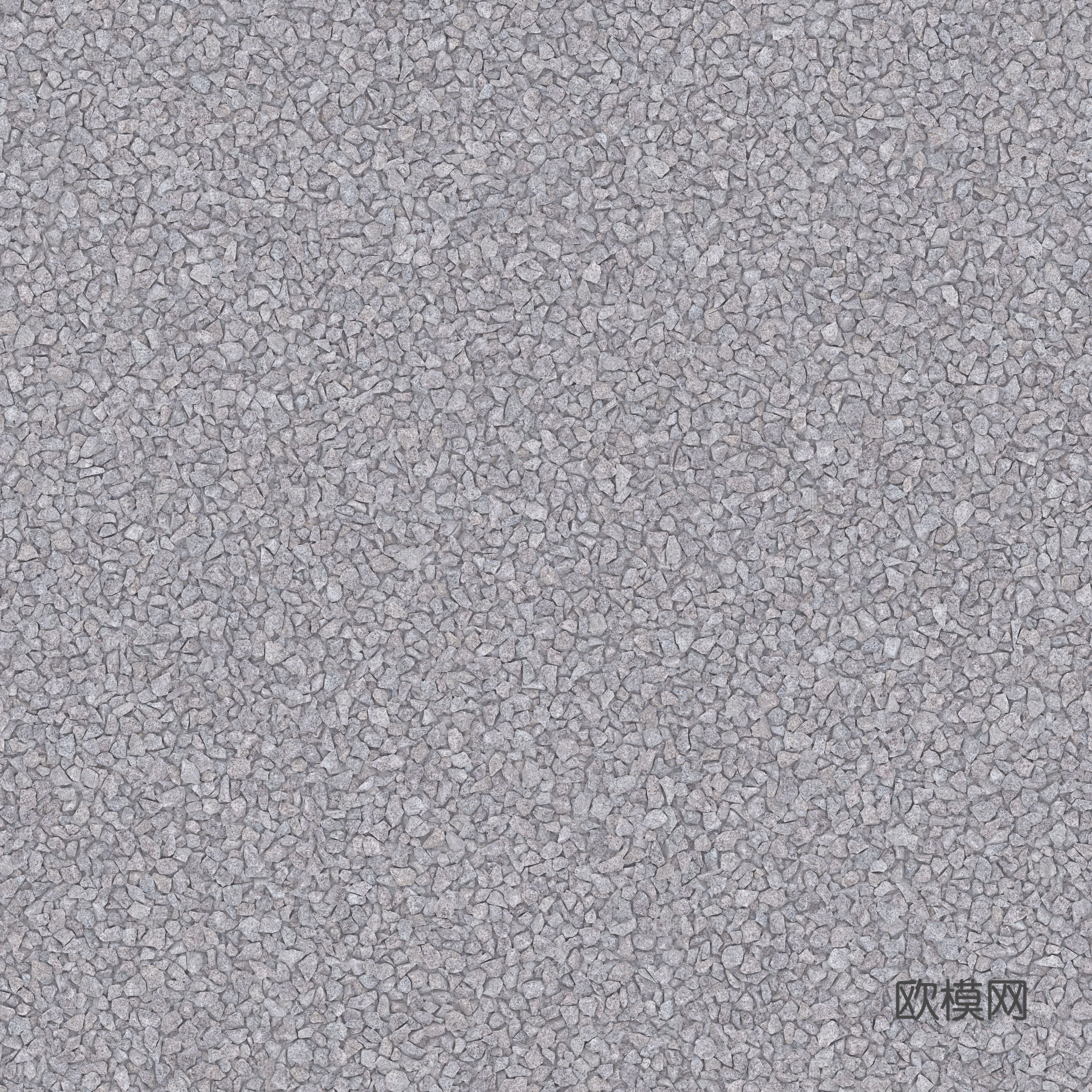 现代砾石地面铺装