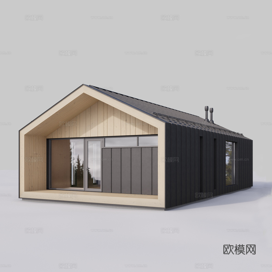 谷仓屋-013d模型下载