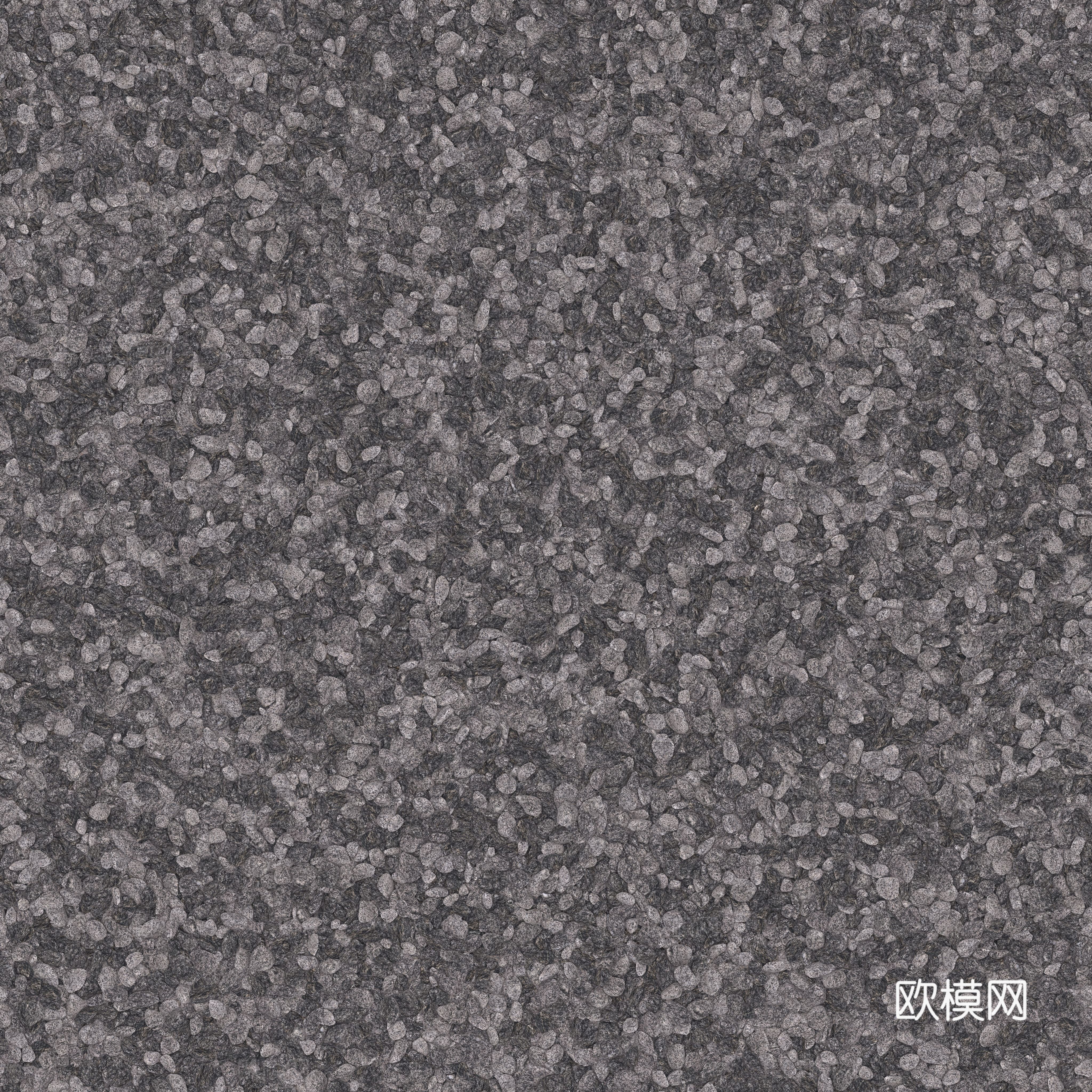 现代砾石地面铺装