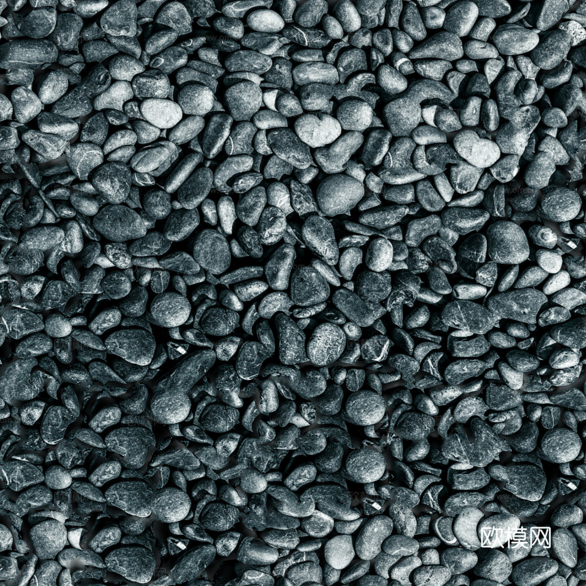黑色鹅卵石贴图6