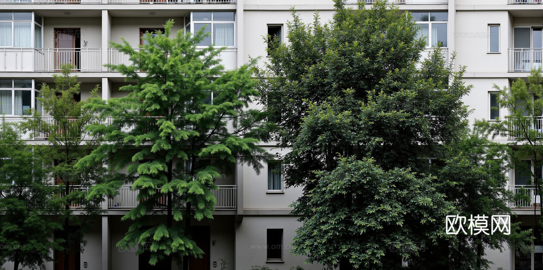 小区高层外景 窗景
