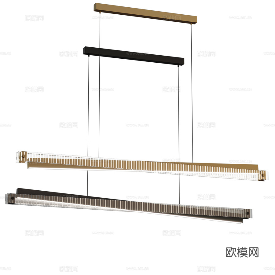 CHIFFA SKEW 条形灯3d模型下载