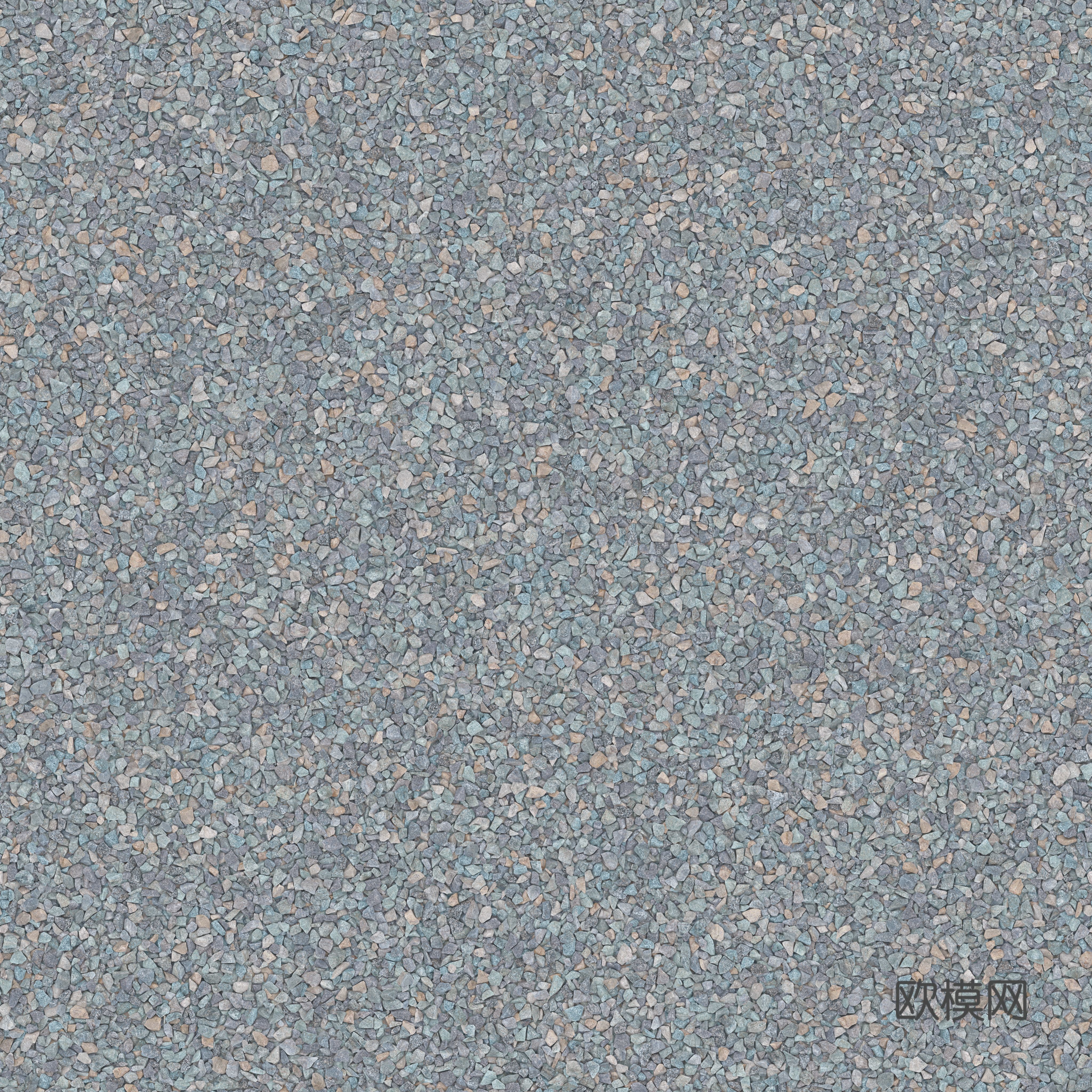 现代砾石地面铺装