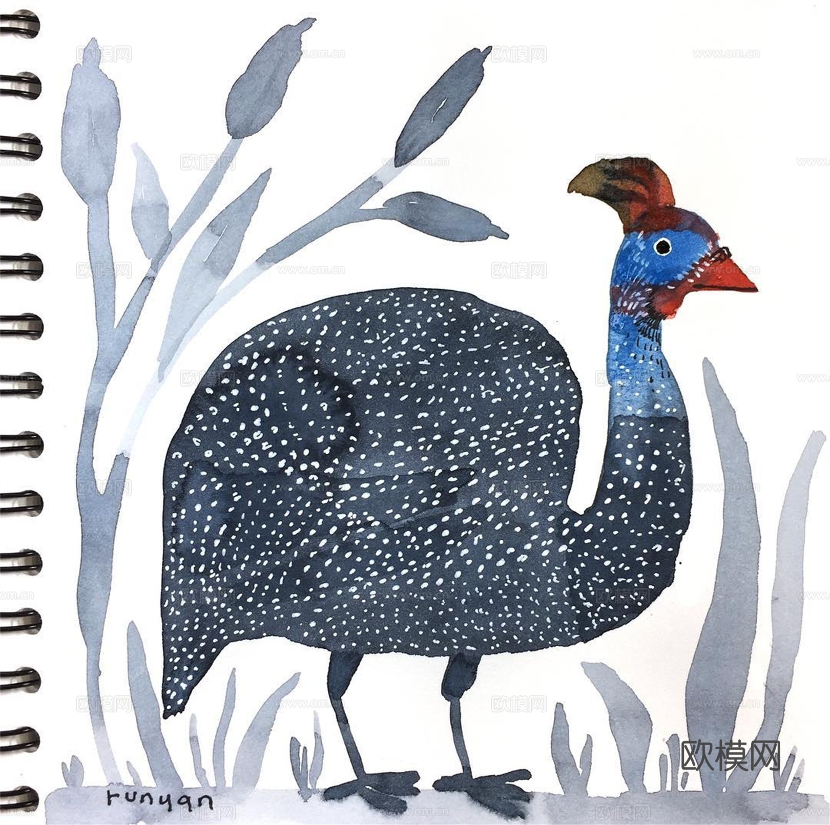 可爱动物手绘创意童趣插画猫咪动物插画治愈系插画可爱儿童插画下载