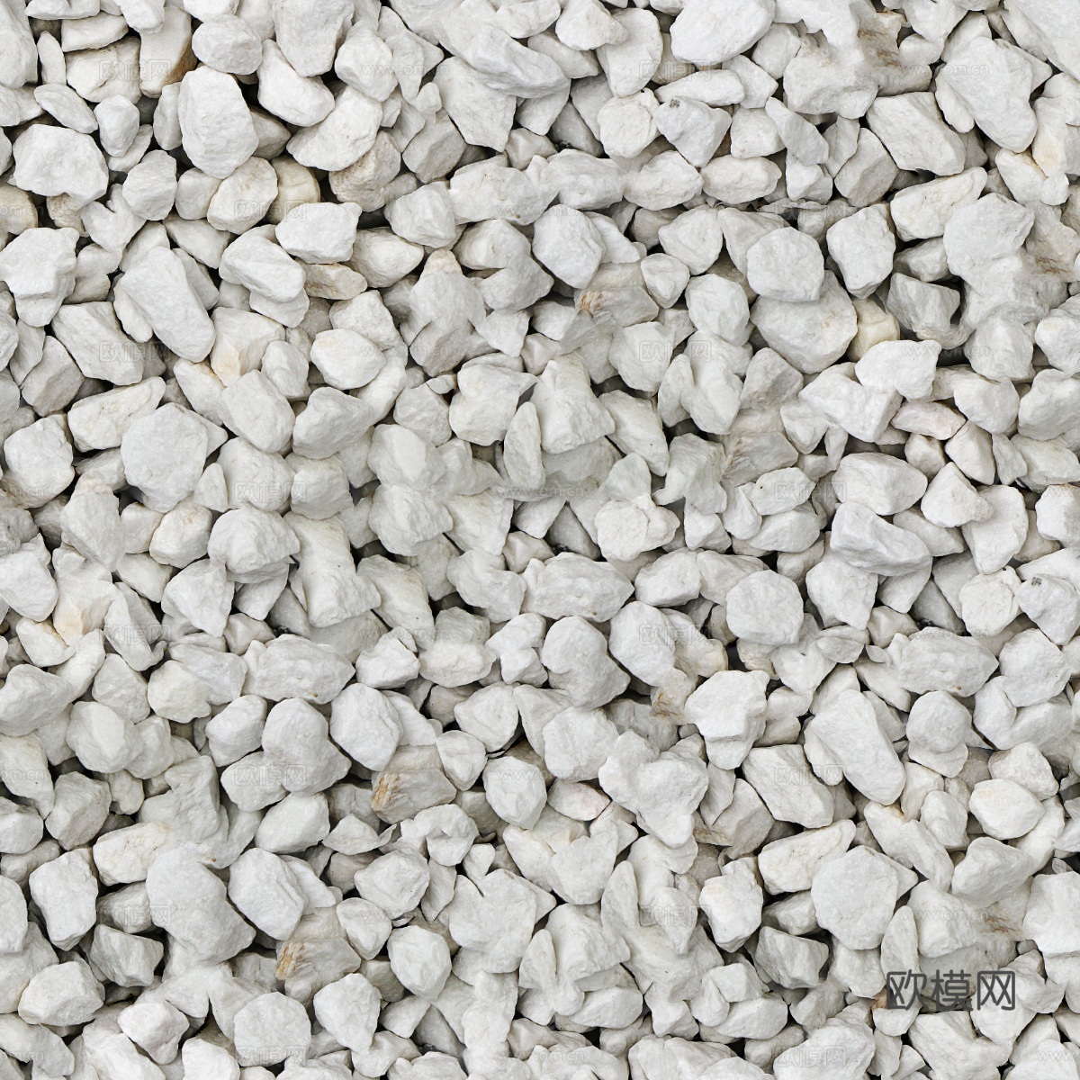 白色碎石砾石2