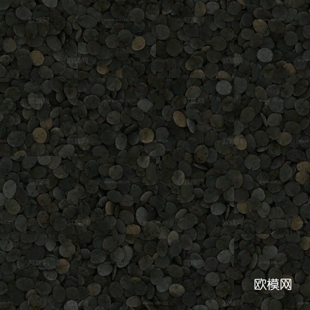 黑色鹅卵石贴图40