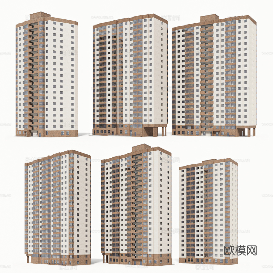 多层住宅3d模型下载