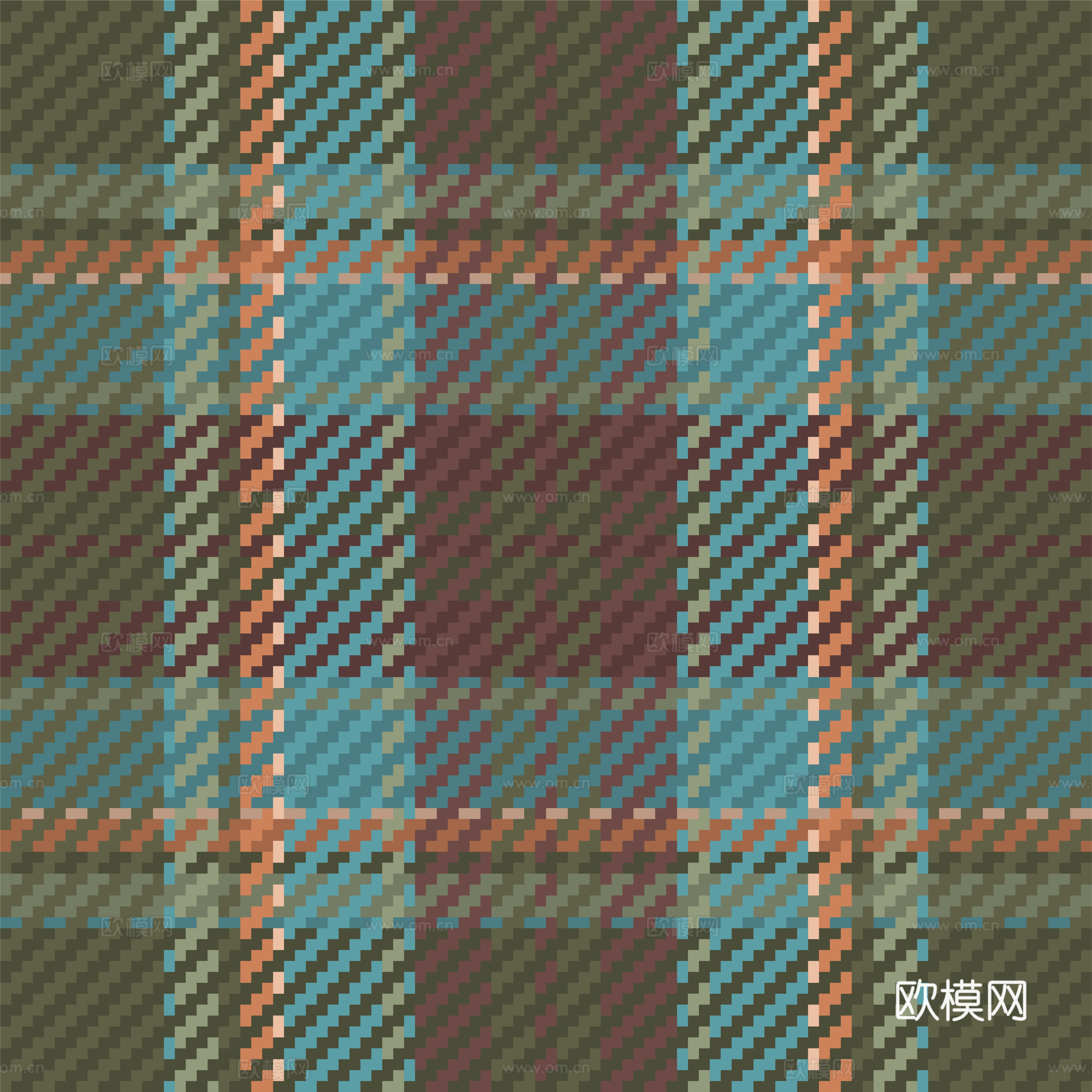 现代格纹壁纸墙布