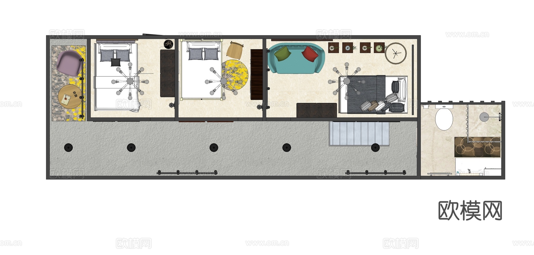 现代集装箱民宿全套图纸cad施工图cad施工图