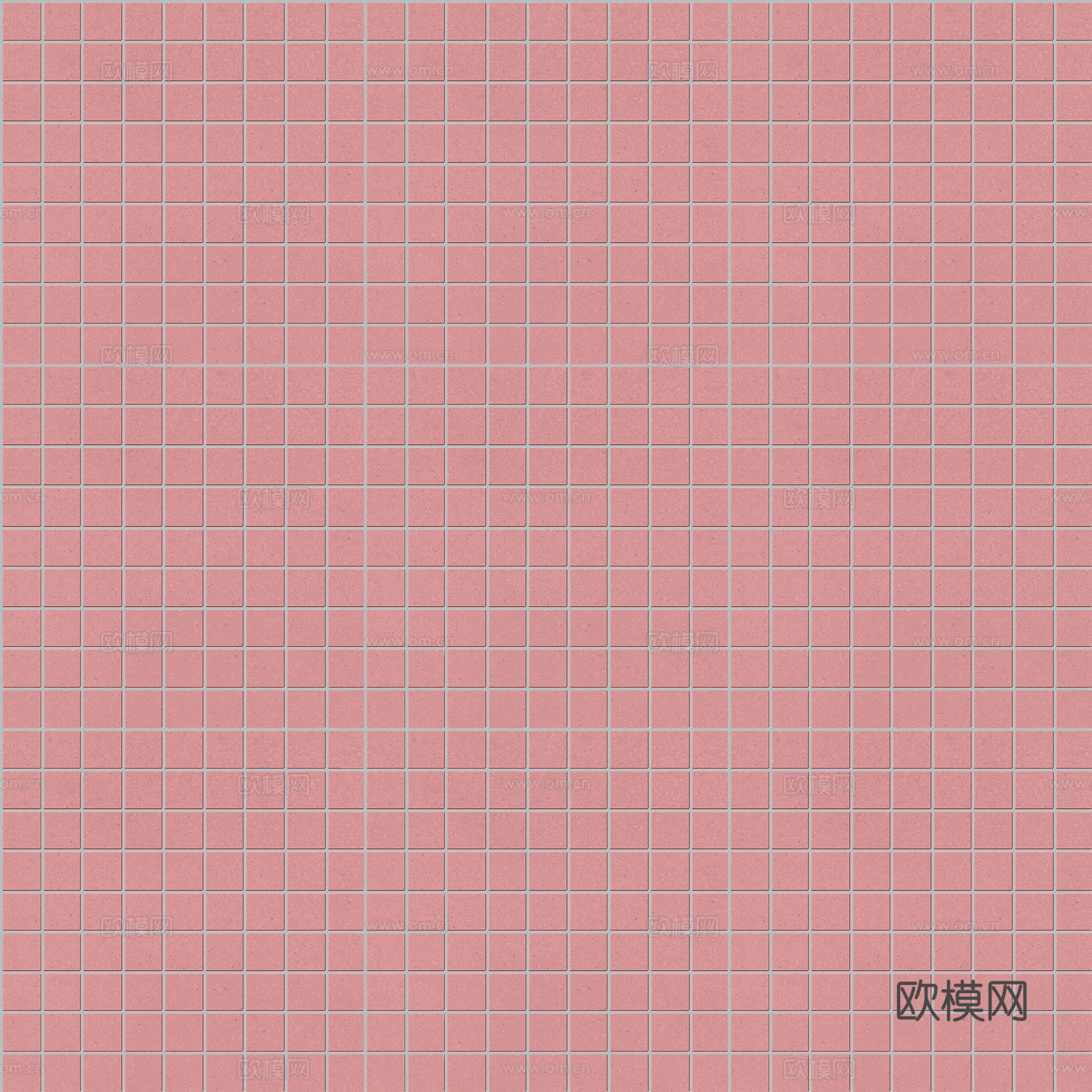 粉红纯色马赛克瓷砖