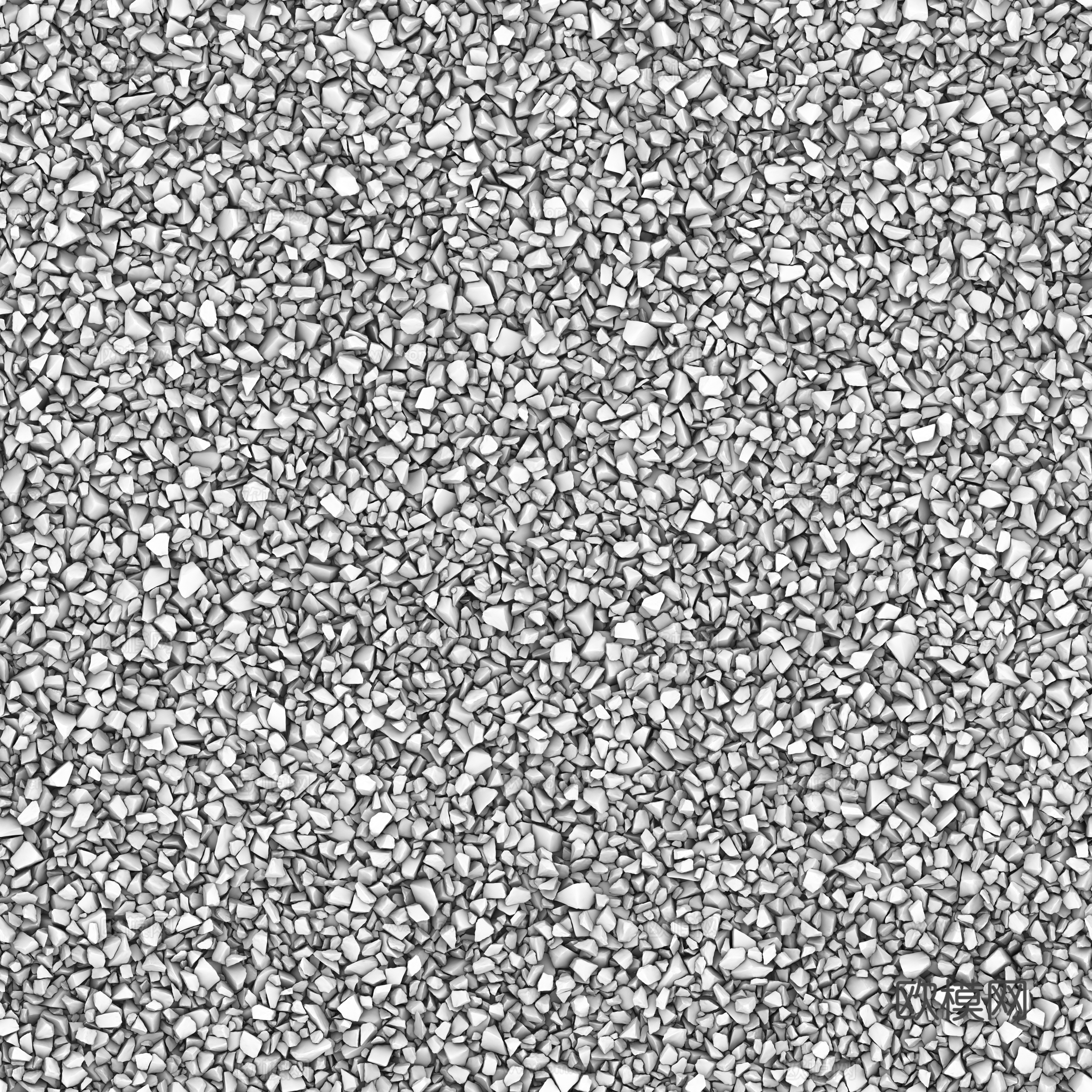 现代砾石地面铺装