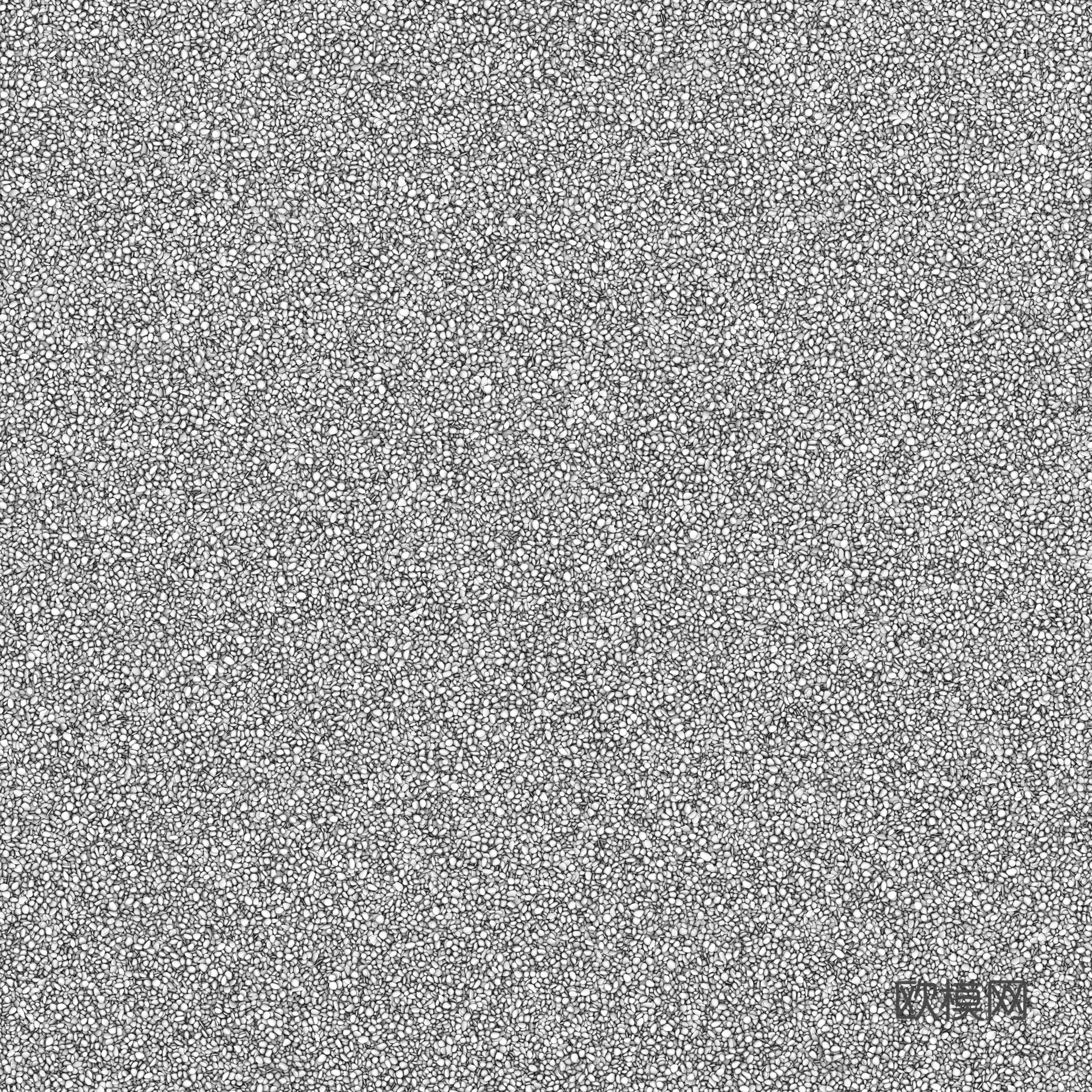 现代砾石地面铺装