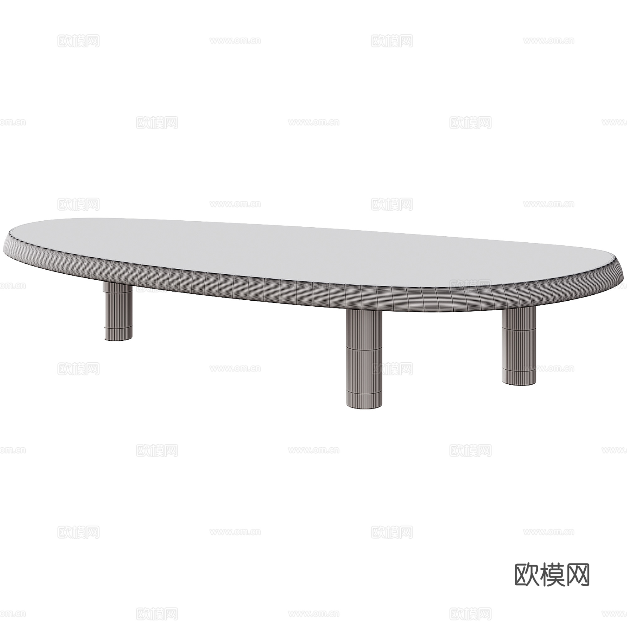 Table en forme3d模型下载（渲染图3）