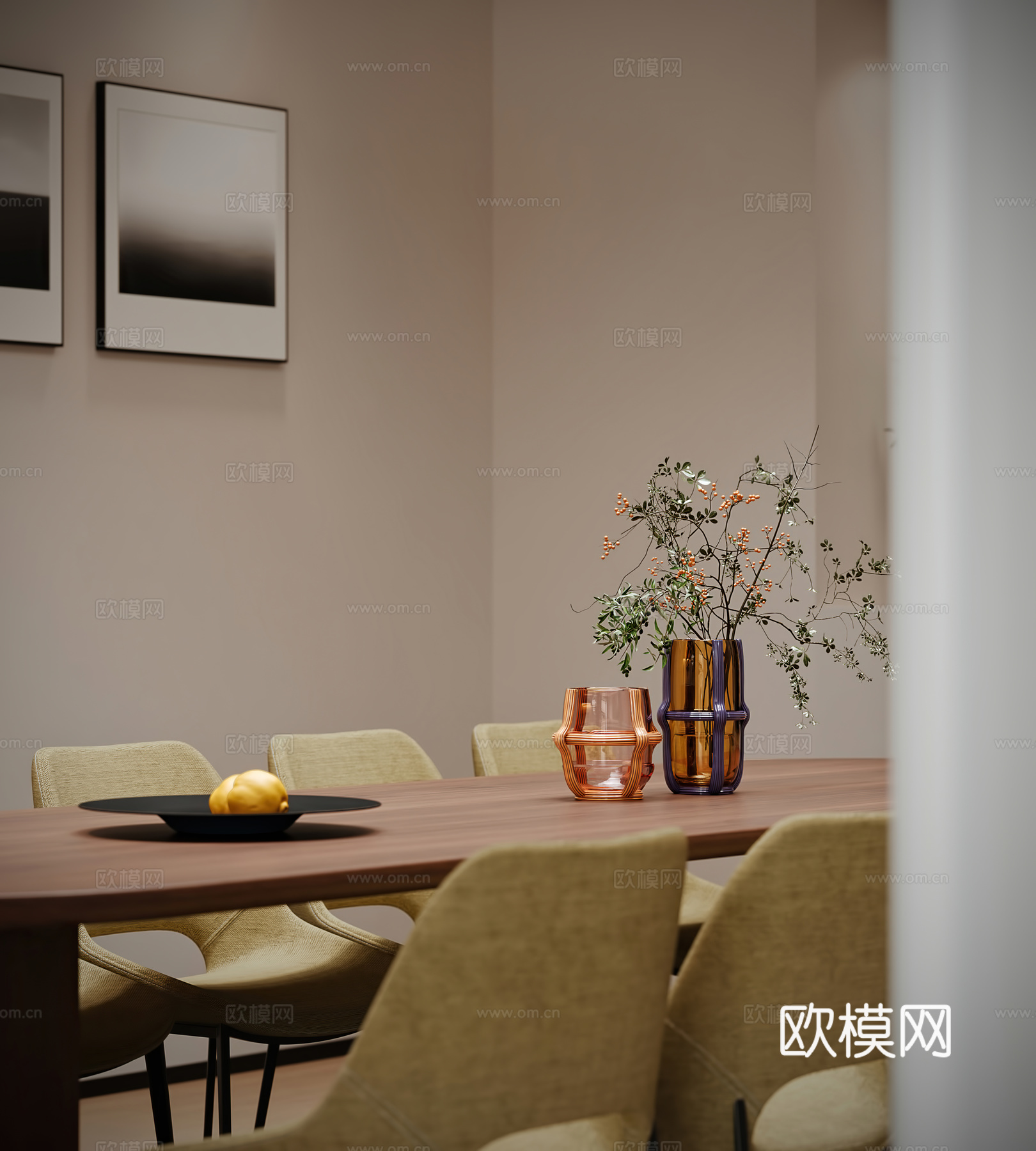 现代办公理发店3d模型