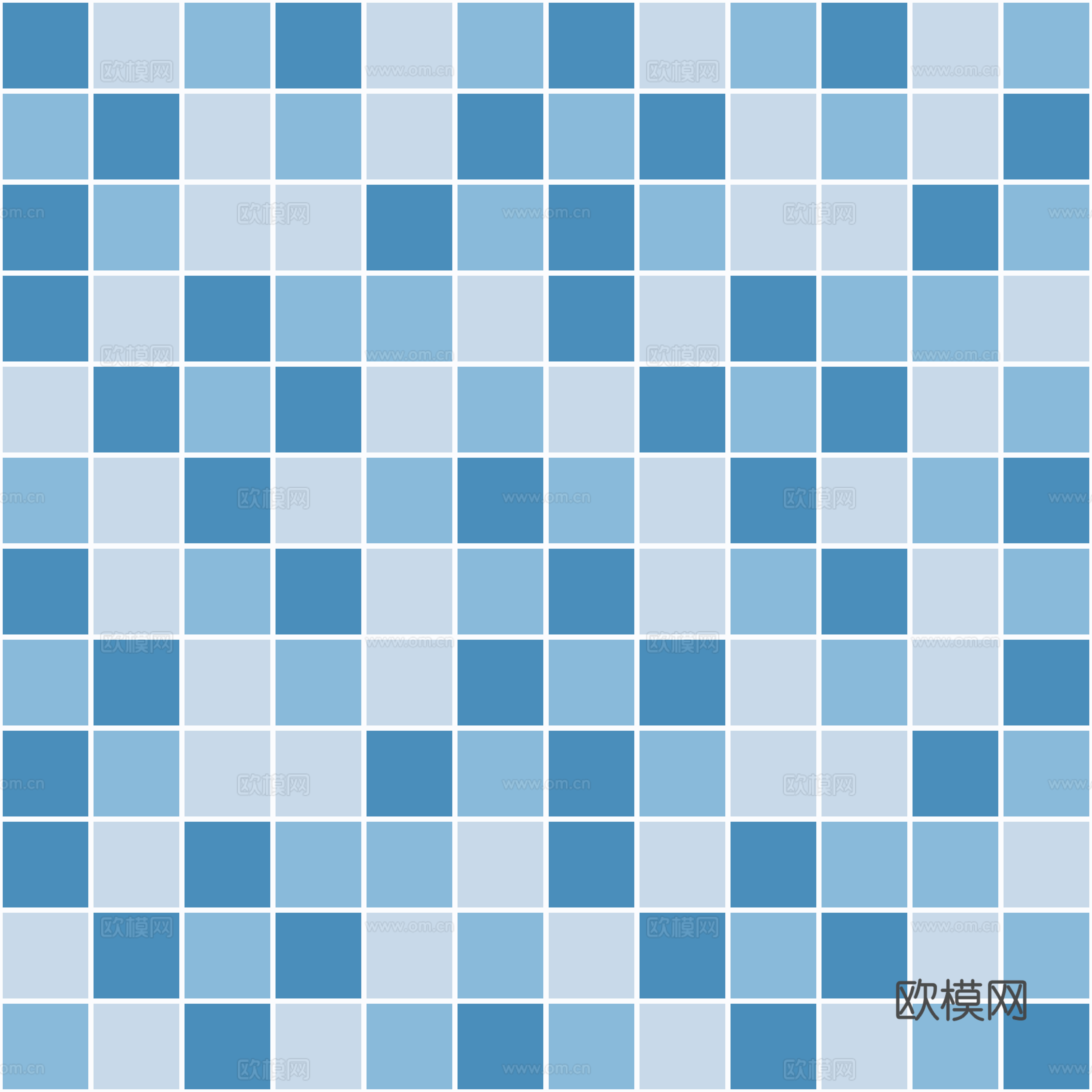 蓝色地中海瓷砖马赛克