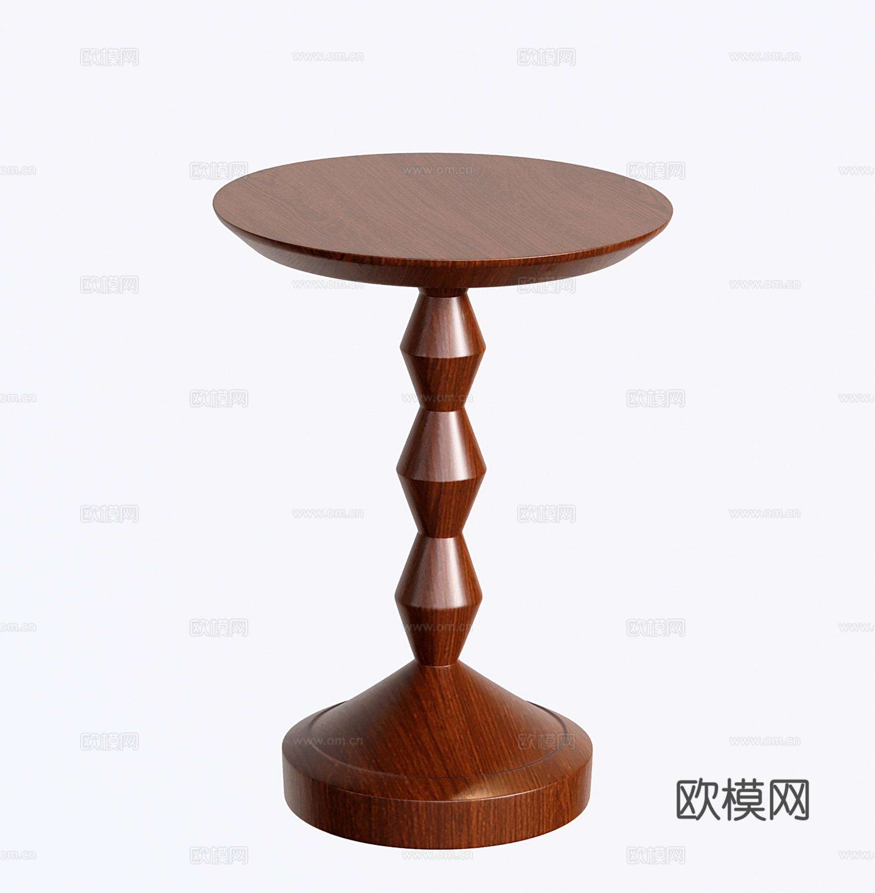 法式复古边几 角几 小茶几 圆几su模型