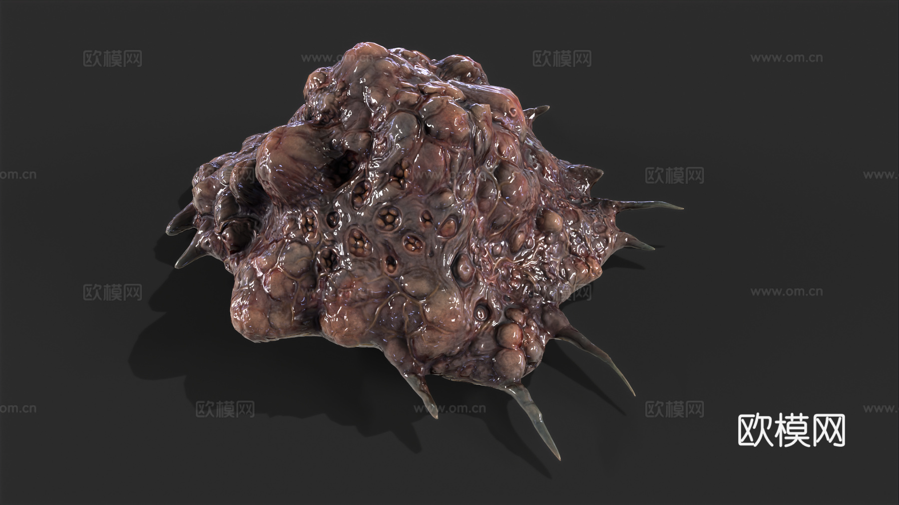 软体怪物 怪物卵 恶魔卵 有机生物 恐怖生物 史莱姆 恶心3d模型下载（渲染图4）