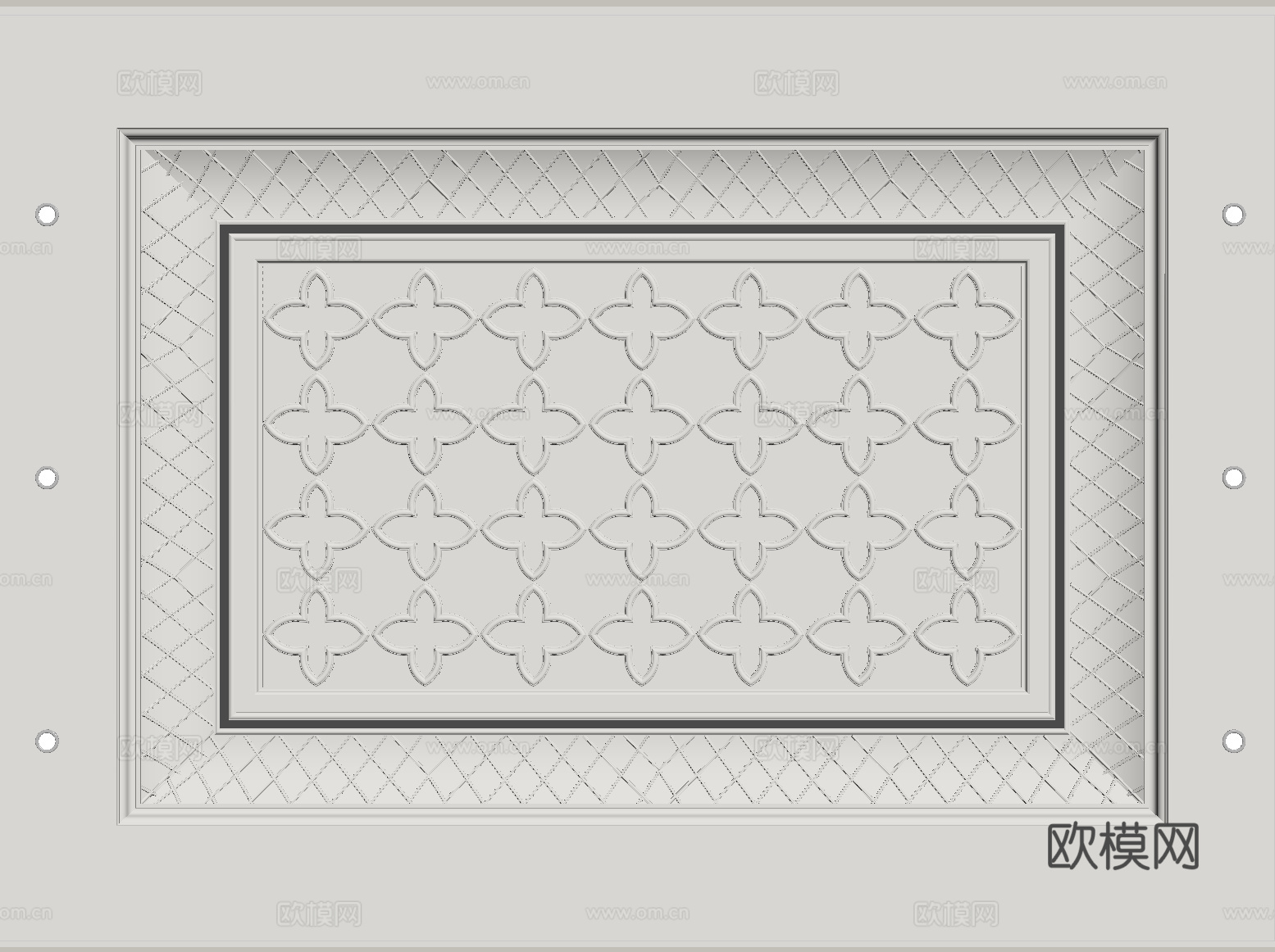 欧式天花吊顶su模型