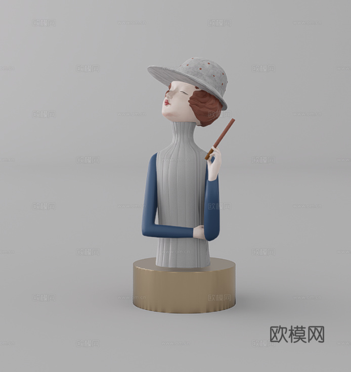 手办摆件su模型