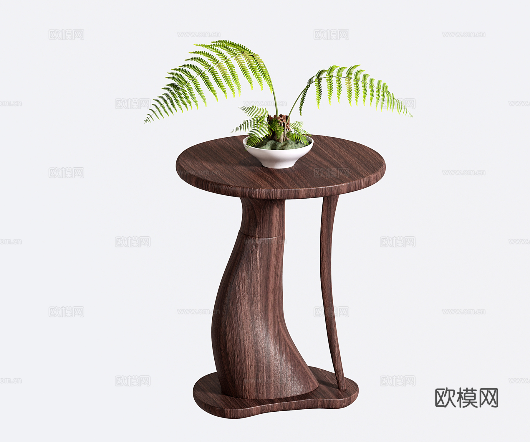 新中式边几 实木角几 小茶几su模型