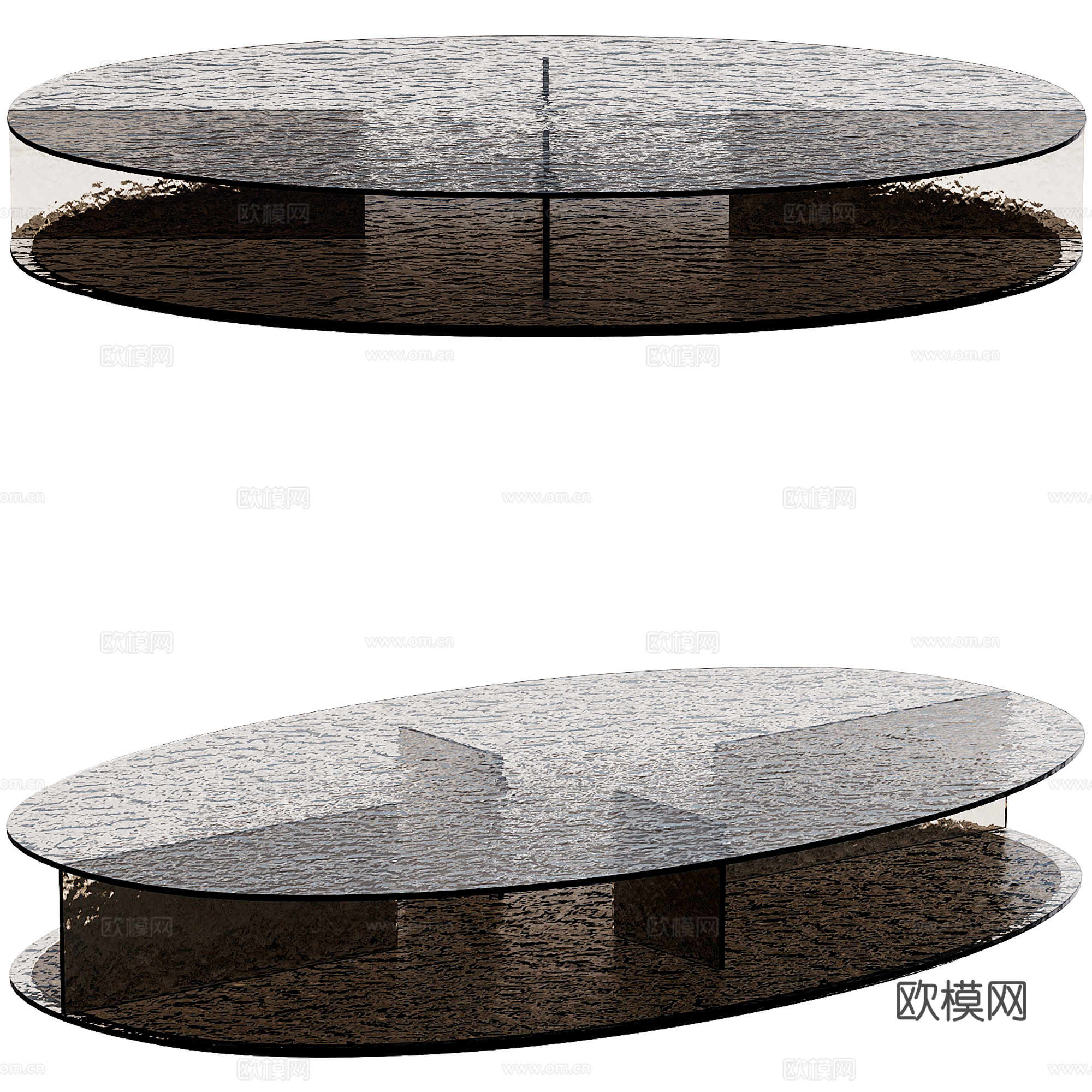 Max oval coffee table免费3d模型