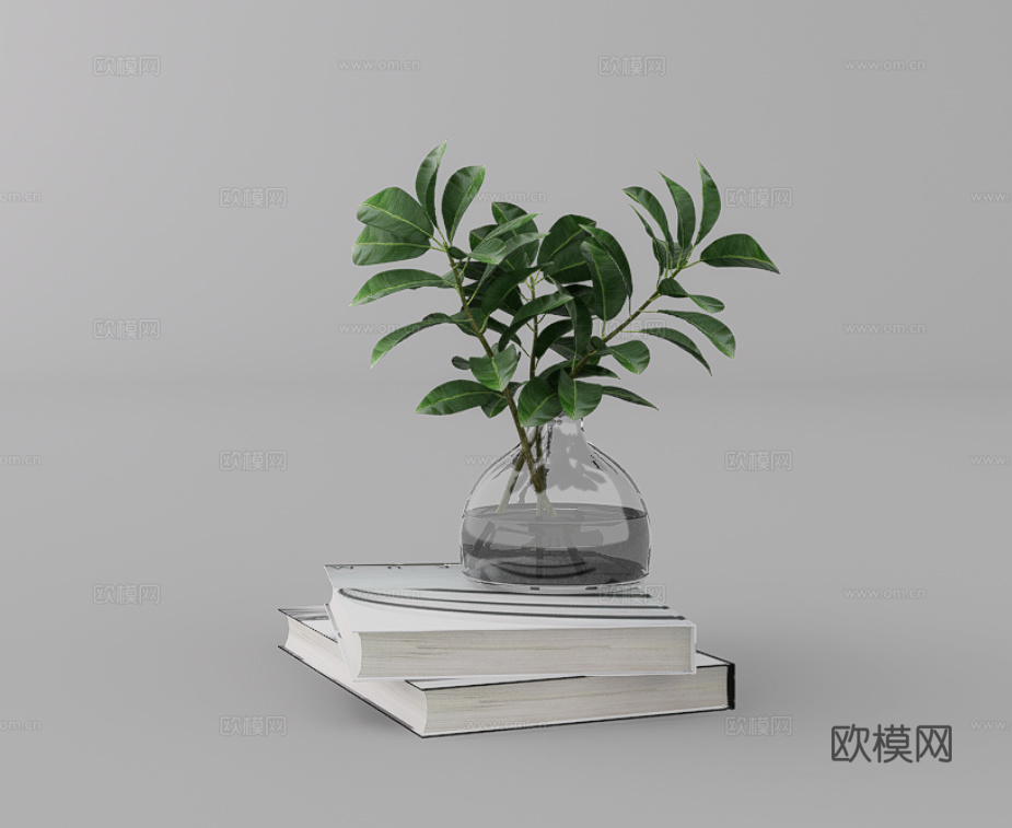 摆件组合su模型