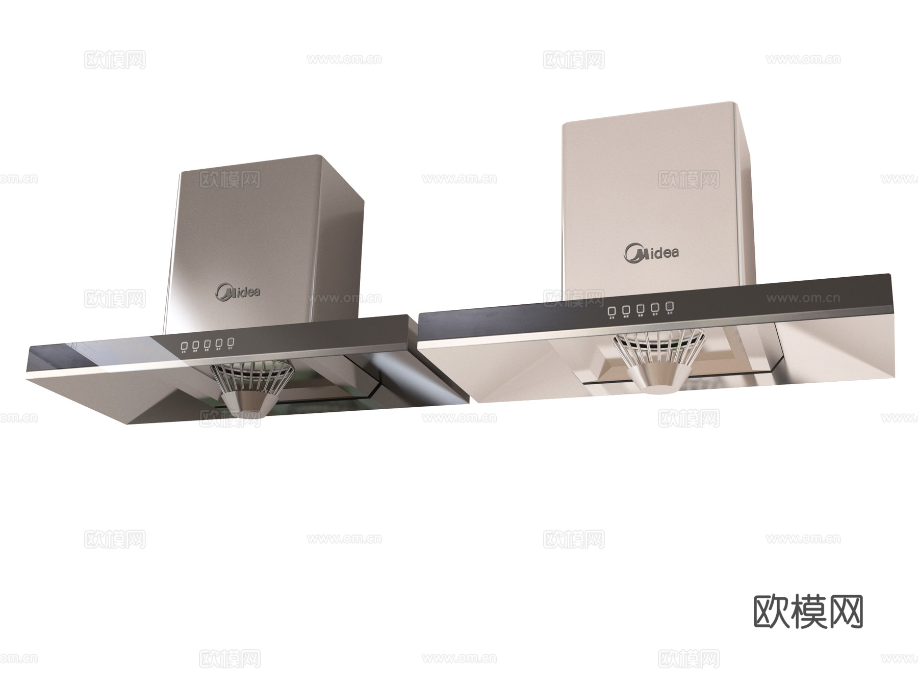 现代吸油烟机su模型