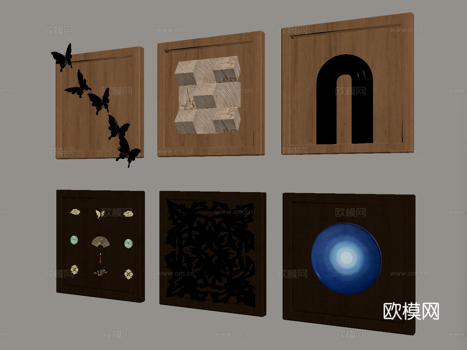 现代墙饰 装饰 立体墙饰su模型