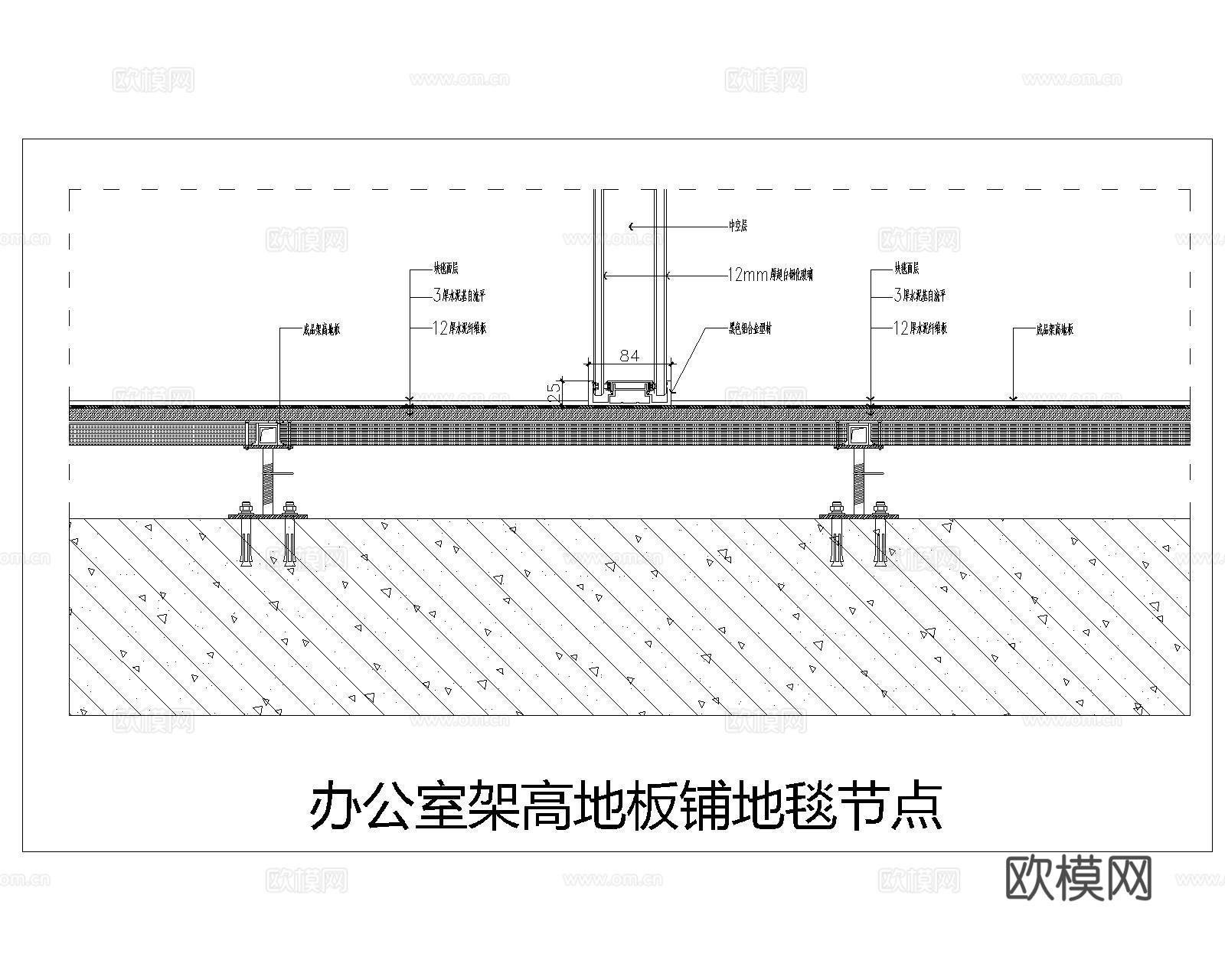 地毯铺装CAD施工图cad施工图