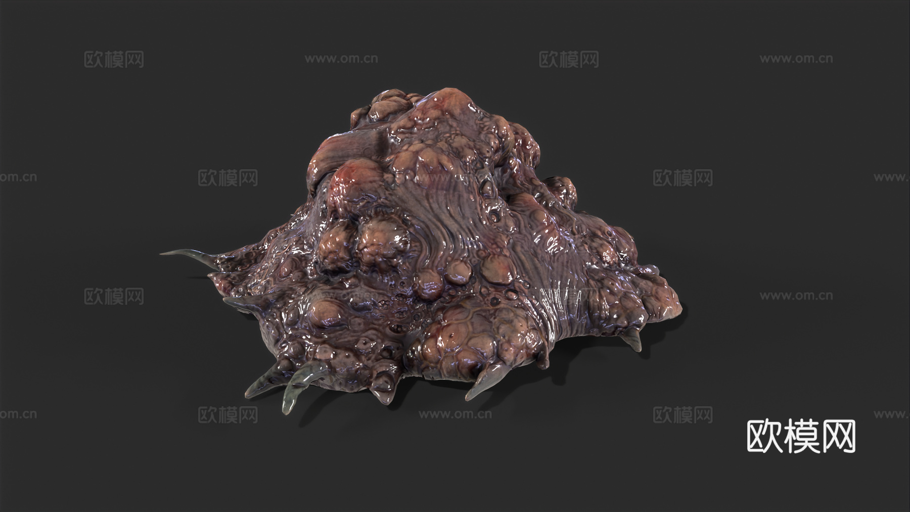 软体怪物 怪物卵 恶魔卵 有机生物 恐怖生物 史莱姆 恶心3d模型下载（渲染图2）
