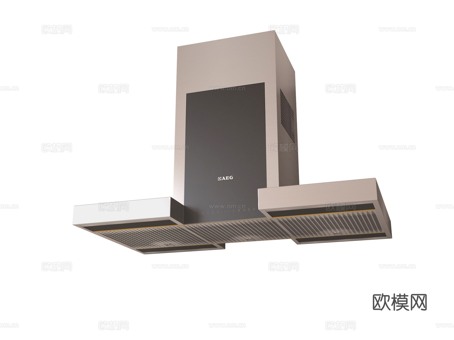 现代吸油烟机su模型
