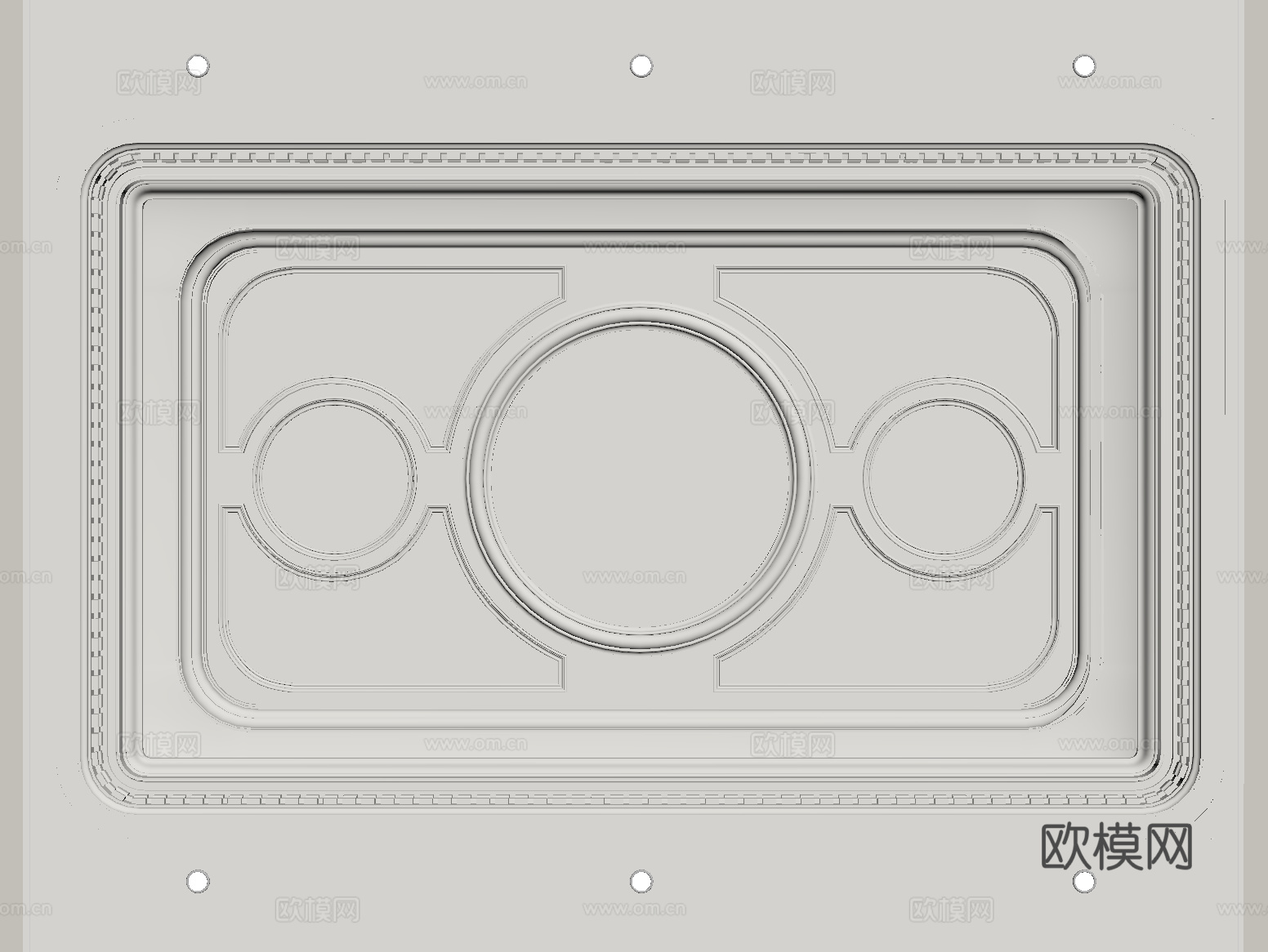 欧式天花吊顶su模型