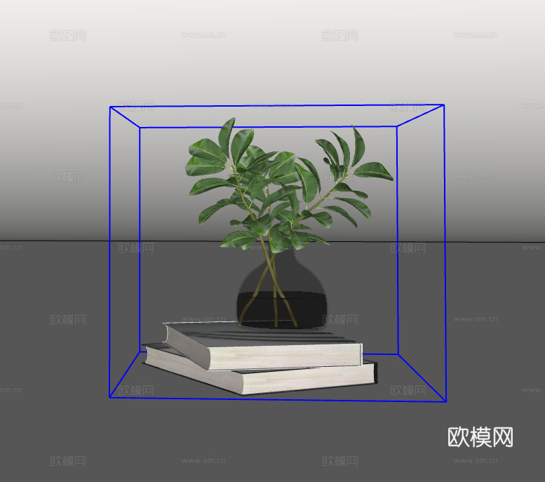 摆件组合su模型