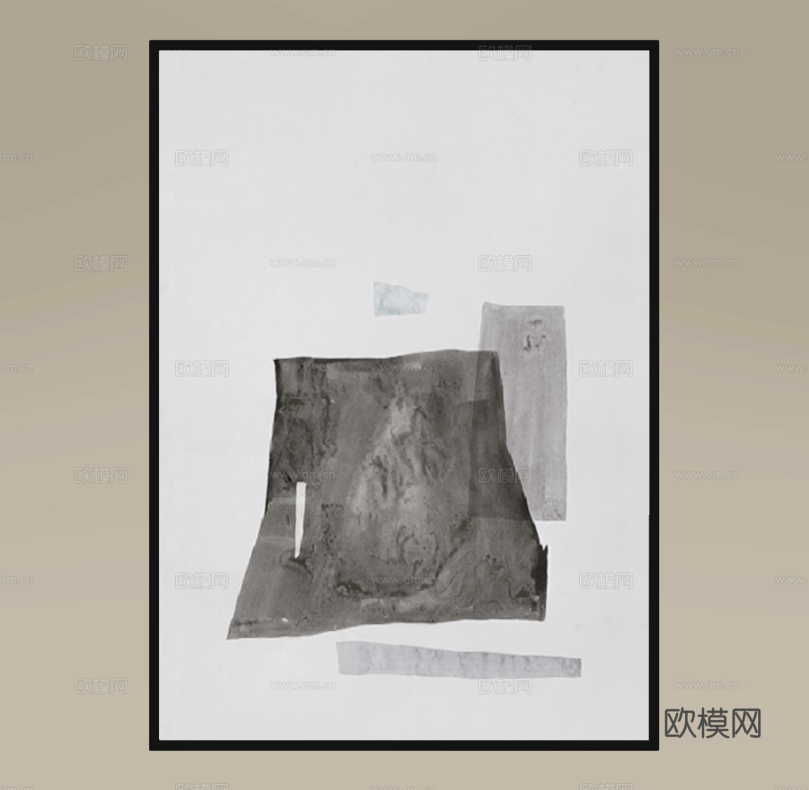 现代意式挂画su模型