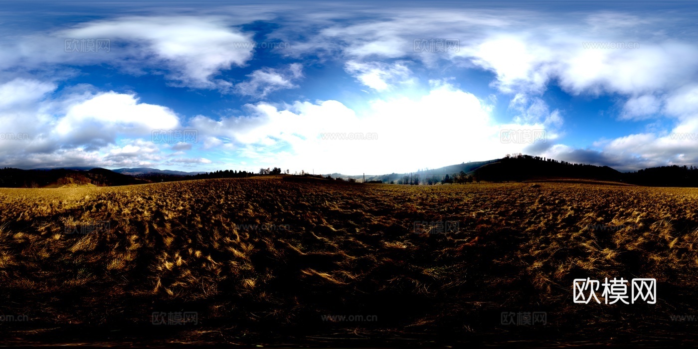 农村 农场天空HDR