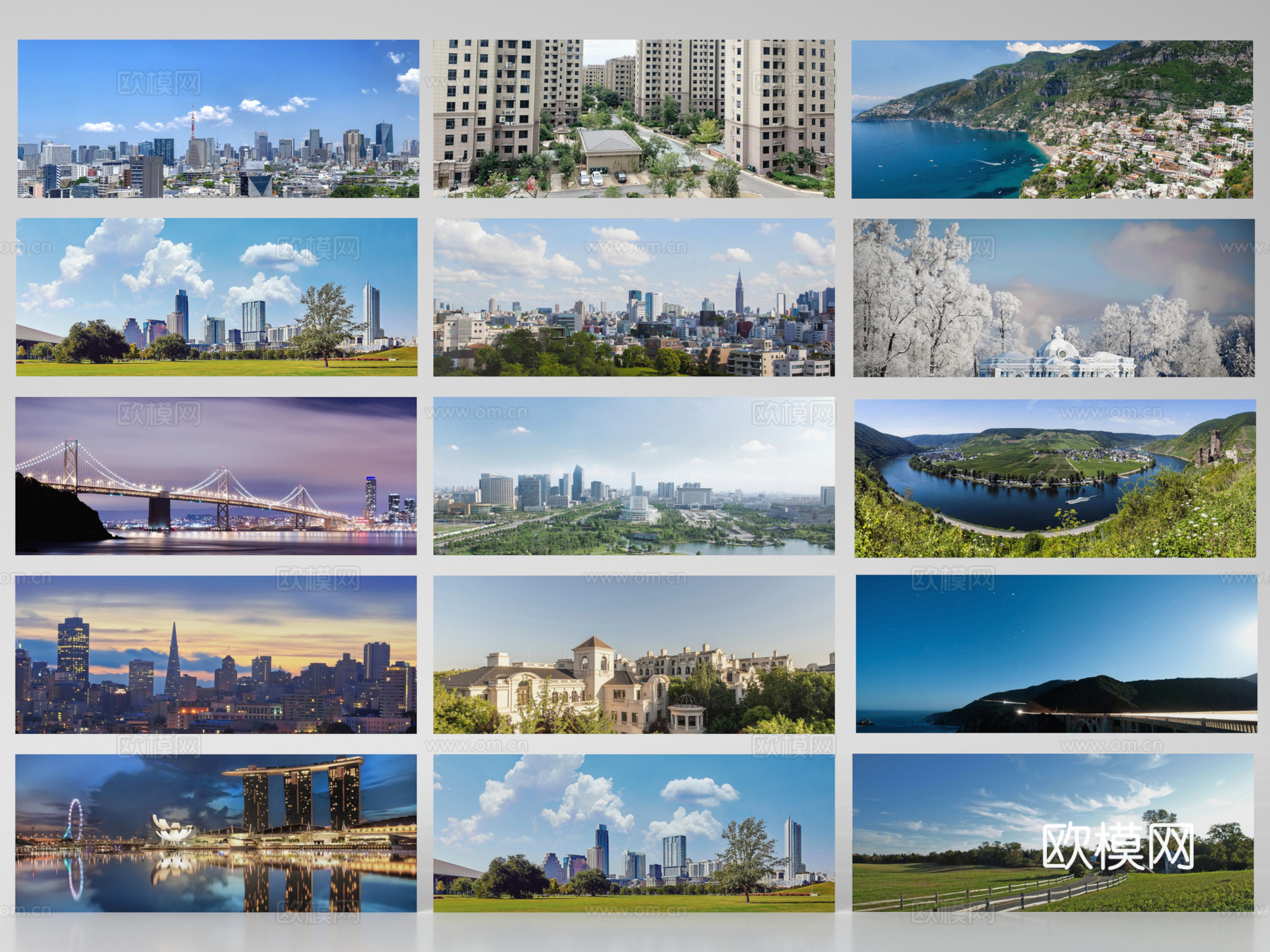 现代其他材质 环绕背景 户外背景 植物背景 环境贴图su模型