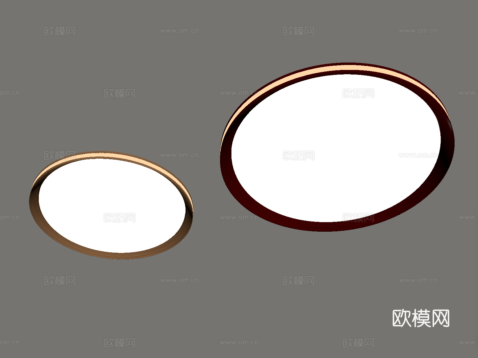 中古风吸顶灯 几何形吸顶灯 卧室吸顶灯su模型