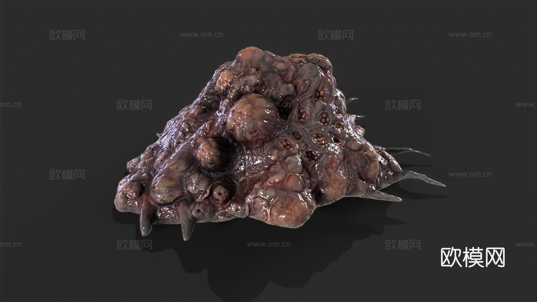 软体怪物 怪物卵 恶魔卵 有机生物 恐怖生物 史莱姆 恶心3d模型下载（渲染图3）