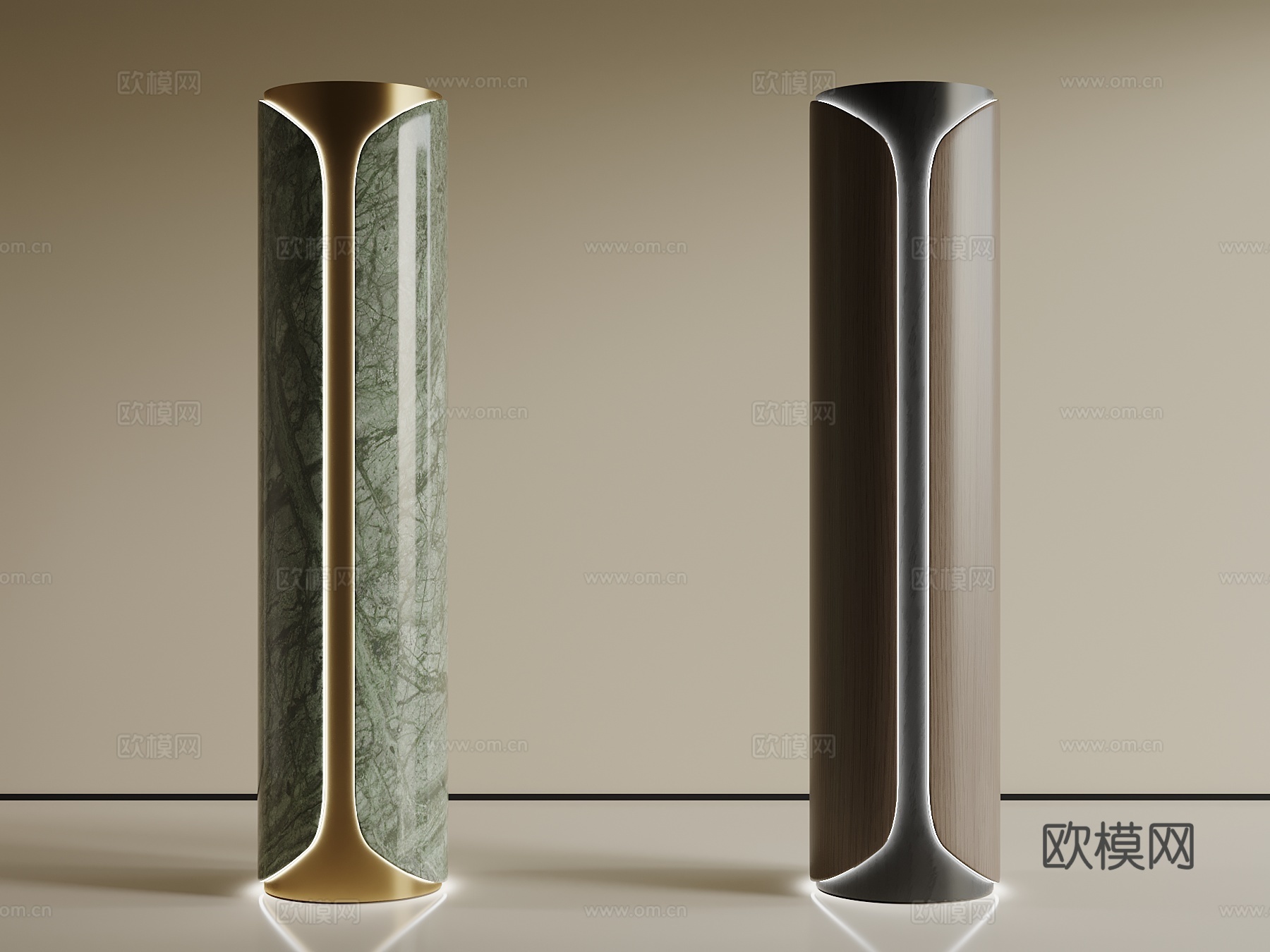 现代柱子 造型住su模型