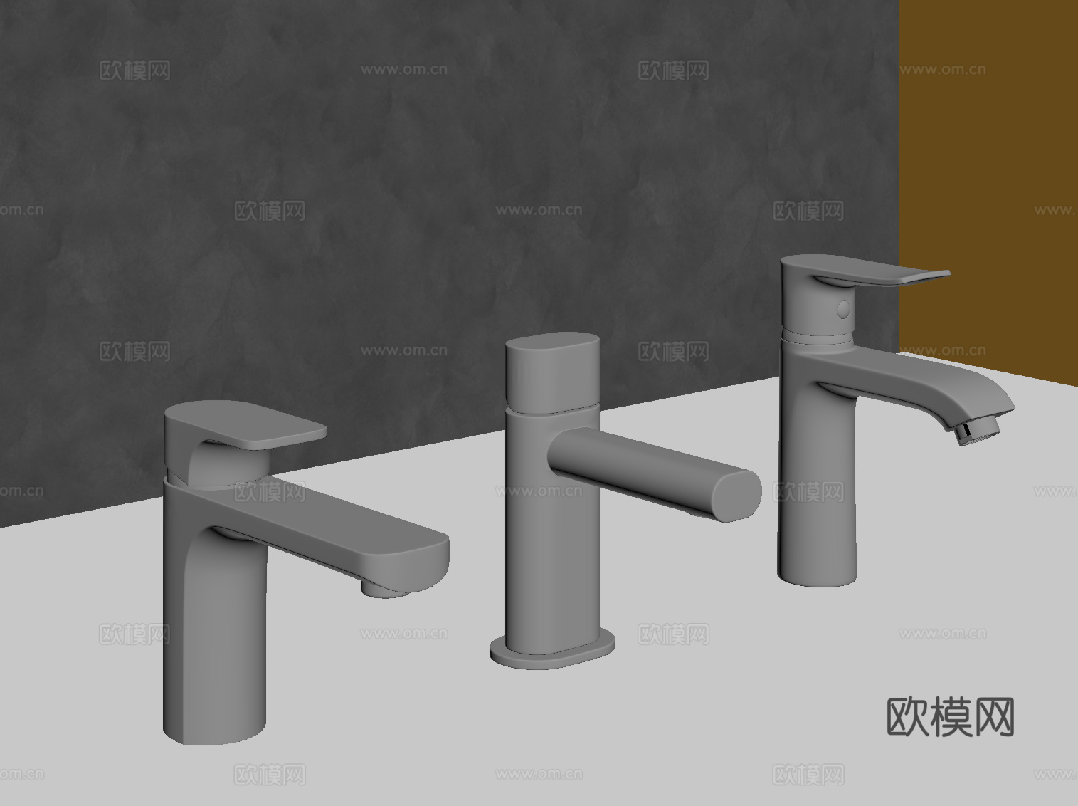 现代水龙头su模型