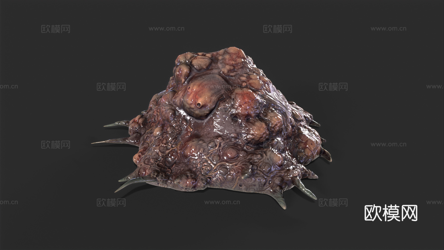 软体怪物 怪物卵 恶魔卵 有机生物 恐怖生物 史莱姆 恶心3d模型下载（渲染图1）