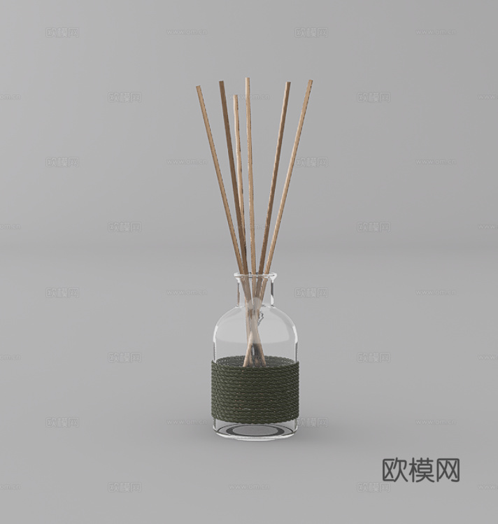 香薰摆件su模型