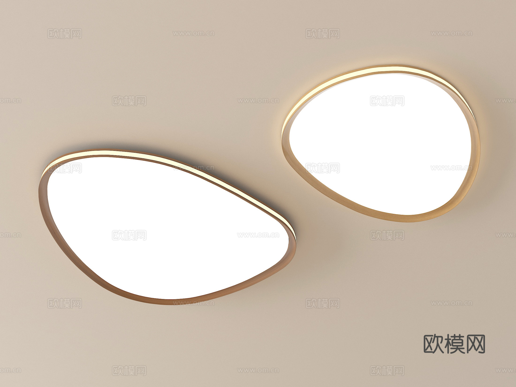 现代吸顶灯 卧室吸顶灯su模型