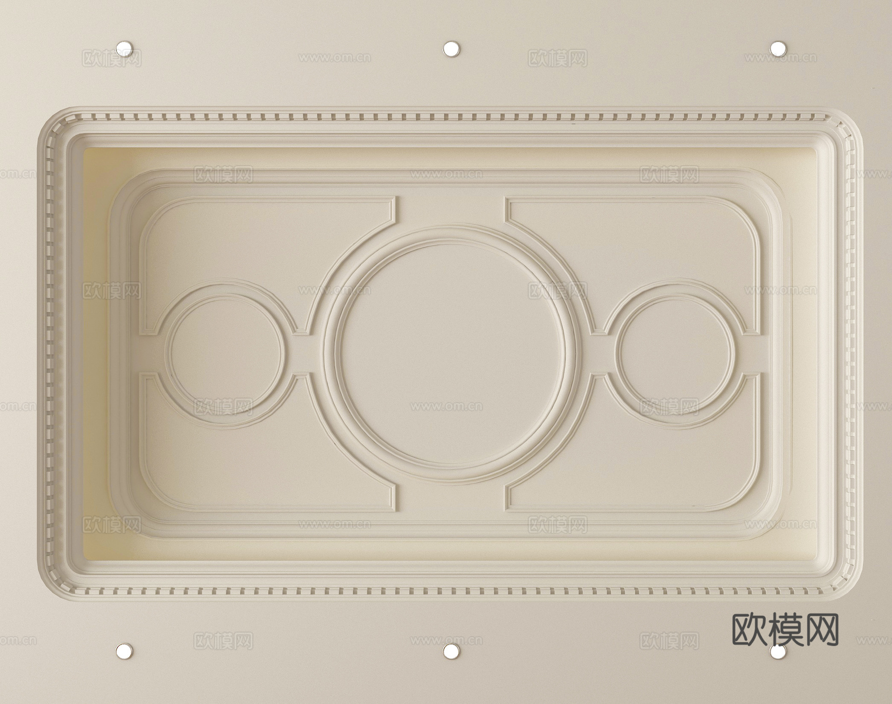 欧式天花吊顶su模型