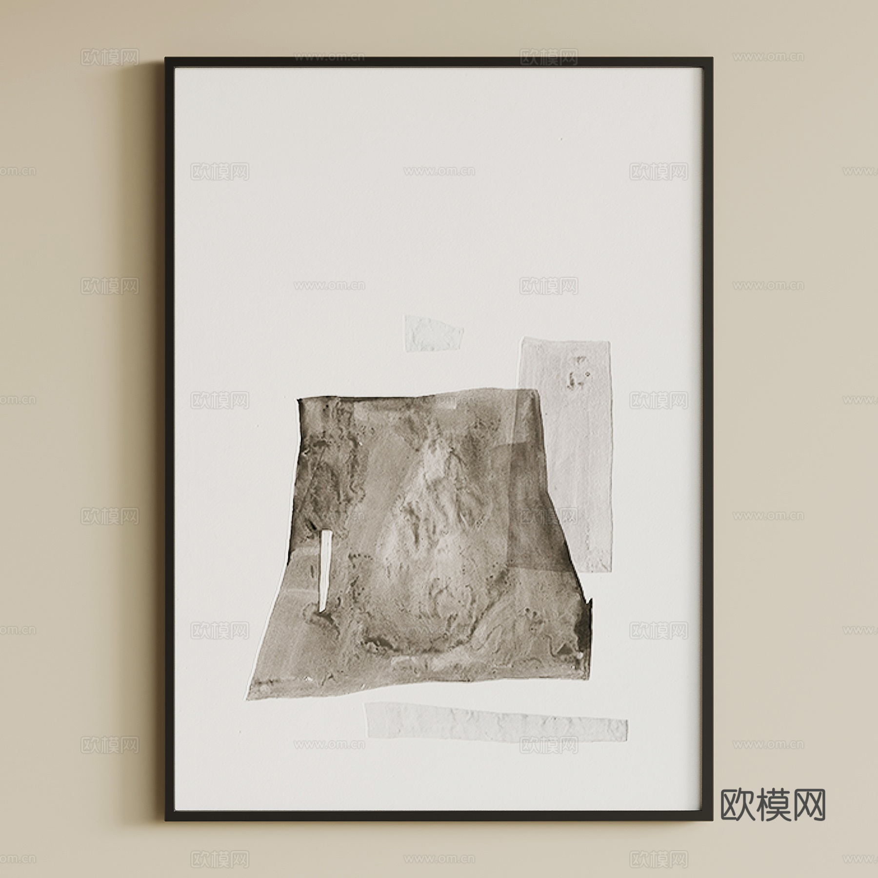 现代意式挂画su模型