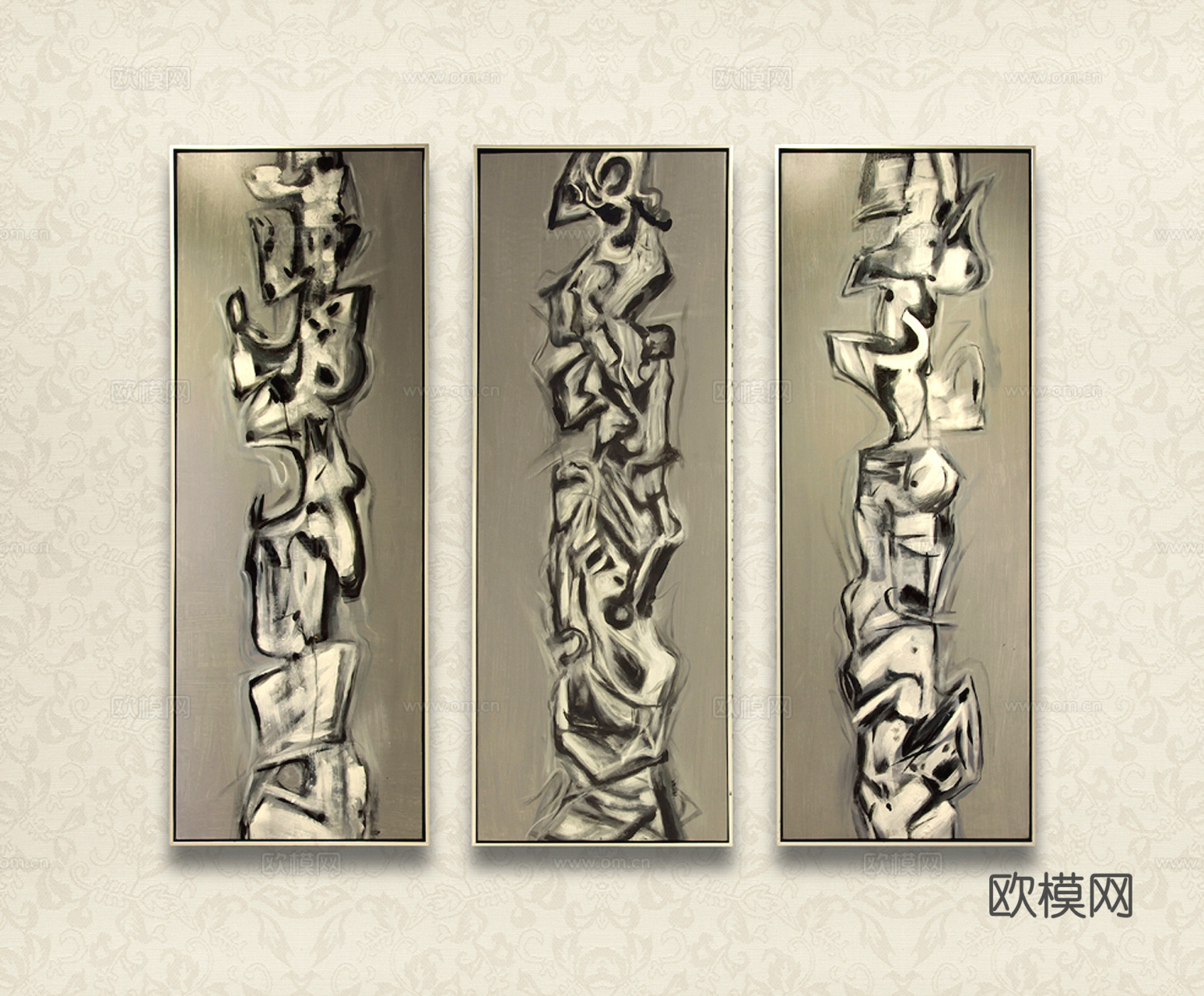 装饰画抽象画挂画拼贴风插画风漫画风儿童画壁画墙画下载